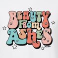 thumbnail image 6 of Wild Bobby Beauty From Ashes Groovy Font With Stars Vintage Men Premium Tri Blend Tee, True White, XX-Large, 6 of 6