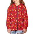 thumbnail image 5 of chaqlin Teen Girl Dragon Hoodies Trendy Y2K Zip Up Hoodie Flower Long Sleeve Sweatshirts Kids Hooded Jackets Winter Sweaters with Pocket Size 14-16, 5 of 7