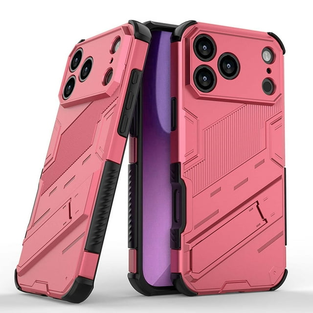 Klonfd Universal Phone With Integrated Kickstand Durable Shockproof Material Full Protective Cover For Enhanced Grip And Screen