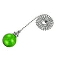 thumbnail image 1 of Unique Bargains Ceiling Fan Pull Chain Light Lighting Accessories Extension Ice Cracked Crystal Ball Pendant Green, 1 of 6
