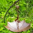 thumbnail image 4 of Inverted Umbrella Butterfly Hanging Bird Feeder, Bird Feeders Outdoors, Hangable Hummingbird Food Tray, 9.25×11.02In Adorable Anti-Spill Decorative Umbrella-Shaped Bird Feeding Tray (1Pc, B), 4 of 5