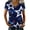 Dark Blue, variant on Women's 250 Anniversary USA Shirt 250th Anniversary USA Shirt V Neck Patriotic 4th of July Shirts, Red M
