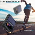thumbnail image 5 of for Samsung Galaxy Z Flip3 Case, Samsung Galaxy Z FLIP 3 5G Case with HD Screen Protector with Slide Camera Cover, 360° Rotation Ring Kickstand [Military Grade] Case for Samsung Z FLIP 3，Blue, 5 of 18