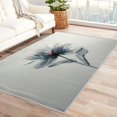 thumbnail image 1 of Flower Rugs for Living Room Bedroom - Geometry Rug 6x9 - Modern Carpet for Home Decor - Washable Non Slip Patterned Indoor Large Area Rug - Soft & Low Pile (ZN&655), 1 of 7