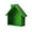Green, variant on Cottage House Shaped Solid Pine Wood Floating Wall Shelf, Multi-color Farmhouse Rustic Decor Display Rack, Hanging Storage Organizer For Garden Home Ornament(Coffee)