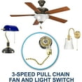 thumbnail image 6 of HQRP Kit Ceiling Fan Capacitor CBB61 4.5uf+6uf+8uf 5-Wire and 3-Speed Fan Switch, 6 of 7
