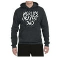 thumbnail image 2 of Wild Bobby,World's Okayest Dad Gift, Father's Day, Unisex Graphic Hoodie Sweatshirt, Heather Black, 2XL, 2 of 3
