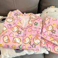 thumbnail image 1 of Sanrios-Conjunto de pijama de Hello Kittys para niña, ropa de casa con pantalones de manga larga, dibujos animados japoneses, Simple, dulce, primavera y otoño, 1 of 4