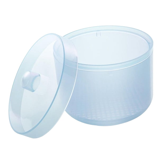 Caja de limpieza para herramientas de manicura y pedicura. Bandeja de lavado y remojo portátil para herramientas de belleza. azul