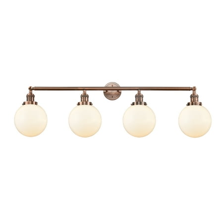 

Innovations Lighting 215-S-8 Beacon Beacon 4 Light 44 Wide Bathroom Vanity Light - Copper