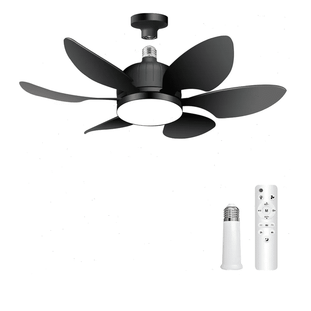 entilador De Techo 55cm Con Luz Y Control Remoto Xtellar negro