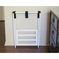 thumbnail image 4 of Right Height Folding Luggage Rack with Bottom Shelf, White Finish, 4 of 4