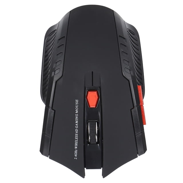 Cordless Mouse, Ergonomic Design Smart Slim Mouse Game Mouse Smart Power Saving Technology for Home for Office Black