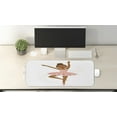 thumbnail image 2 of Retro Computer Mouse Pad, Ballerina Dancing Daughter Classic Performance Hobby Birthday Kids Baby Theme, Rectangle Non-Slip Rubber Mousepad Large, 31" x 12" Gaming Size, Brown and Rose, by Ambesonne, 2 of 2
