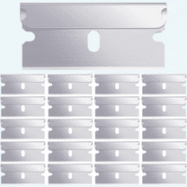 20 Pieces Single Edge Cutter Blade Industrial Razor Blades for Scraper, Safety Straight Edge Razors, Box Carton Cutter Replacement Blades, Glass and Paint Scraper Razor Blades