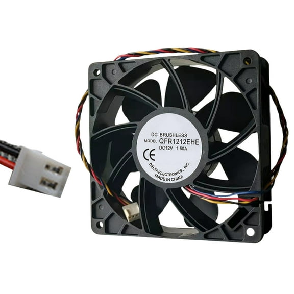 Zeiwohndc QFR1212EHE Cooling Fan 120x38mm 12038 12V 1.5A Cooling Fan Double Bearing Fan