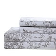 thumbnail image 3 of Solid Color or Printed Floral Winter Brush Deep Pocket Sheet Set by Southshore Fine Linens, 3 of 5