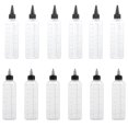 thumbnail image 1 of 12pcs Pointed Mouth Bottles Hair Dye Squeeze Bottles Scale Bottles Applicator 250ML, 1 of 9