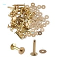 thumbnail image 2 of 50 Sets 3/4 Inch Copper Rivets and Burrs Solid Brass Size12, 2 of 3