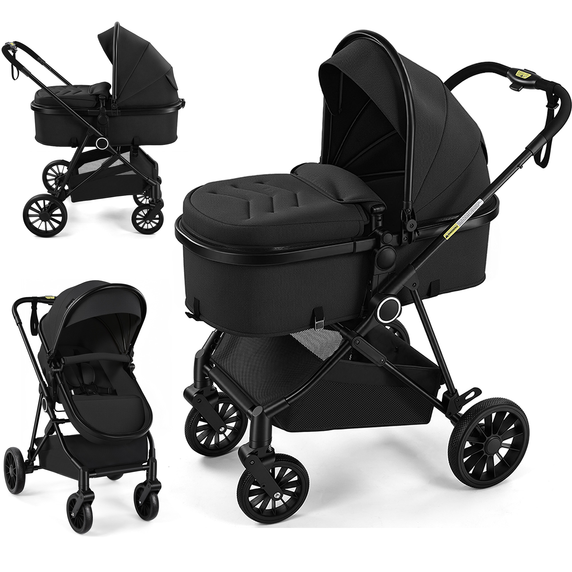 Vomeast Lightweight Foldable Travel Stroller, Black
