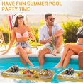 thumbnail image 4 of Inflatable Buffett Cooler Inflatable Food Cooler Buffet Inflatable Serving Bar Tray Inflatable Cooler (Gold) --WHBYV, 4 of 5