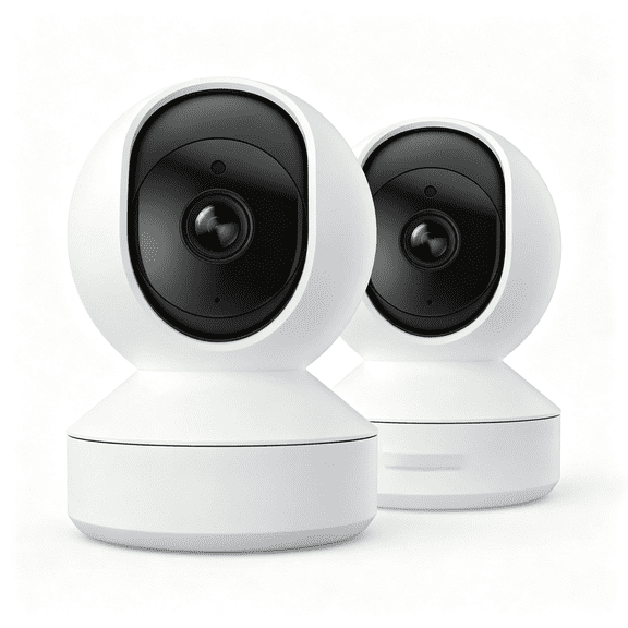 GASTROPOD 2 Pack 4Mp Indoor Camera Wifi 6 Pan Tilt Home Cameras Indoor Baby Monitor with Camera and Audio Pet Detection Night Vision