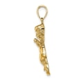 thumbnail image 2 of 14K Yellow Gold Guardian Angel Pendant Charm, Polished, 29.1 mm, 2 of 6
