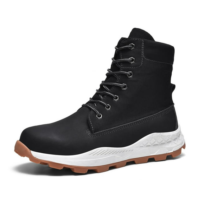 Bottes de Randonnée pour Hommes Légères Antidérapantes Randonnée Camping Décontractées Bottillon Cheville Extérieur Confortable Botte de Travail