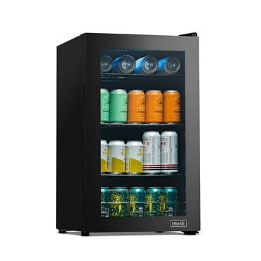 Newair Limited Edition Anniversary Series 100 Can Beverage Refrigerator, Black