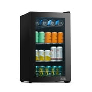 Newair Limited Edition Anniversary Series 100 Can Beverage Refrigerator, Black