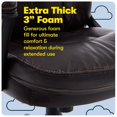 thumbnail image 4 of Pemberly Row Traditional Faux Leather Managers Office Chair in Chestnut Brown, 4 of 10