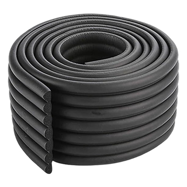 Protector de bordes de 2 m de longitud, portátil, fácil de mantener, antideslizante, pieza de reparación premium Negro