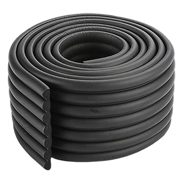DOLITY Stair Edge Protector Climbing Cushion Mat Edge Trim for Step for Indoor Home Black