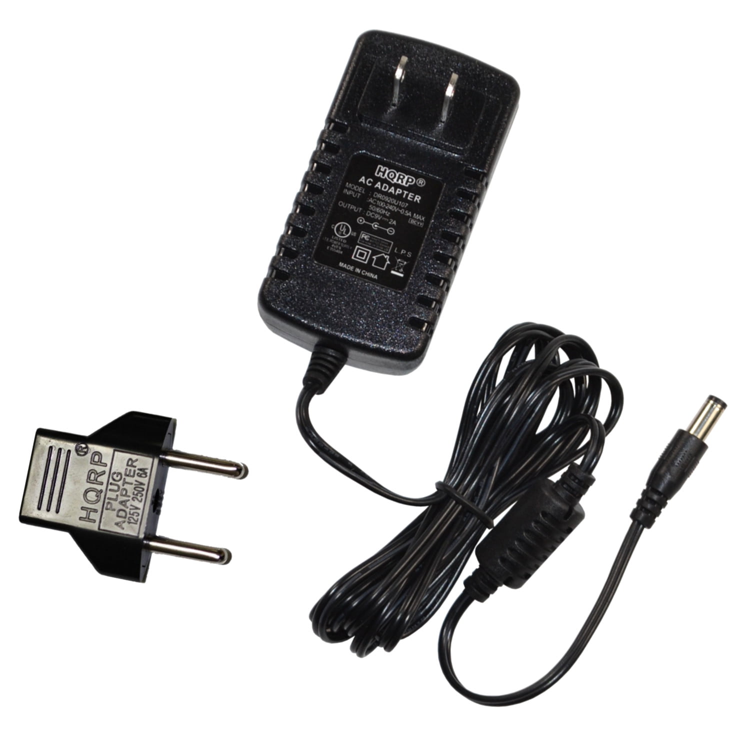 HQRP AC Adapter for DigiTech Trio Band Creator Guitar Effects Pedal Power Supply Cord Adaptor