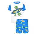 thumbnail image 4 of ITSAME Boys Swimsuit Set Short Sleeve Tops and Swim Trunks 2-Piece Quick-Dry Summer Beach Swimwear Multicolor Size 3-4, 4 of 9