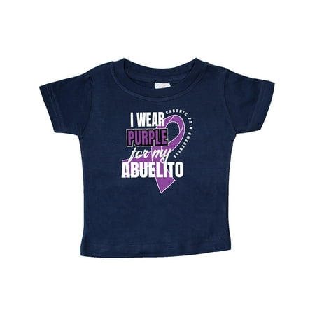 

Inktastic Chronic Pain I Wear Purple For My Abuelito Gift Baby Boy or Baby Girl T-Shirt