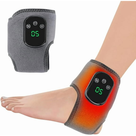 3-in-1 Foot Massager, 2025 New Wireless Triple Method Massager, Heated Feet Wrap with 3 Vibration Modes 5 Heat Levels for Neuropathy Home Office Travel