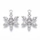 thumbnail image 2 of Tibetan Style Alloy Pendants Lead Free & Cadmium Free Snowflake Antique Silver 23x17.5x2.5mm Hole: 1.8mm, 2 of 2
