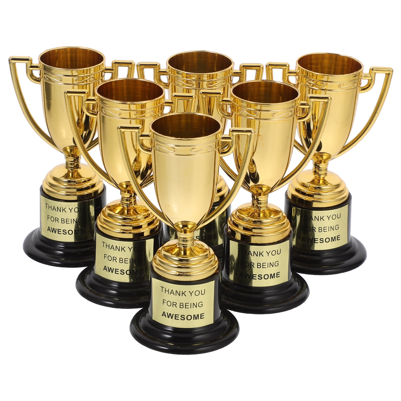 KAKOWELY 6 mini trofeos dorados para competiciones de premios ...