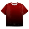thumbnail image 4 of Mens Shirts Under $10 Men's Gradient Color T Shirts Casual Fashion Tops Camisas Ropa Hombres Big and Tall T Shirt, 4 of 4