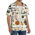 thumbnail image 4 of Disketp Men's Hawaiian Trick or Treat Print Shirts Button Down Holiday Beach Shirts-3X-Large, 4 of 7