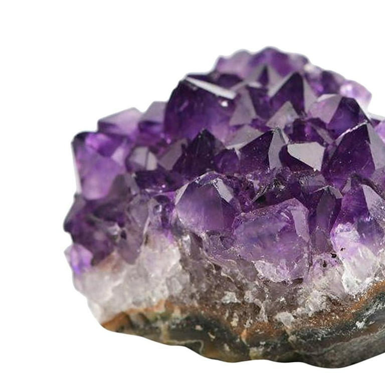 Natural Ametista Amethyst Geode Quartz Cluster Crystal Energy Healing  Thunder Egg, LJFFJL-3006 (Color : 1100-1200g, Size : S Class)