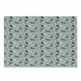 thumbnail image 1 of Floral Cutting Board, Monochrome Illustration of Bamboo Leaves Drawn by Hand, Decorative Tempered Glass Cutting and Serving Board, in 3 Sizes, by Ambesonne, 1 of 2