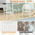 thumbnail image 4 of Gymax 2 Pieces Cast aluminum patio chair bistro dining chair outdoor cast aluminum chair, 4 of 9