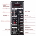 thumbnail image 3 of Placa amplificadora de 12V, amplificador de altavoz, Bluetooth, AUX, tarjeta TF, grabación en disco U, Panel de altavoz de 6-12 pulgadas y 80W, 3 of 5