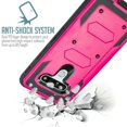 thumbnail image 4 of Value Pack ! for LG Stylo 6 case Phone Case 360° Cover Built In Screen Protector Clip Kickstand Holster Hybrid Shock Bumper (Pink), 4 of 4