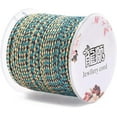 thumbnail image 3 of 4-Ply Polycotton Cord Handmade Macrame Cotton Rope with Gold Wire for String Wall Hangings Plant Hanger DIY Craft String Knitting Blue 1.5mm about 21.8 yards(20m)/roll, 3 of 4
