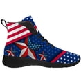 thumbnail image 4 of Aidianart USA Flag High Top Sneakers Lace Up High Top Shoes for Women Size 5.5, 4 of 5