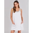 thumbnail image 5 of ANRABESS Women Athletic Dress Summer Tennis Workout Active Sports Mini Romper Dress Built in Shorts Travel Vacation Clothes White X-Large, 5 of 10