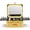 Bling Gold, variant on Makeup Box with A Detachable Lighted Mirror, Waterproof Travel Train Case, Cosmetic Organizer and Makeup Suitcase with Adjustable Dividers, Magnetic LED Mirror (Black)